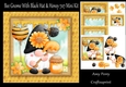 Bee Gnome With Black Hat & Honey 7x7 Mini Kit