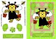 Bumble Bee on Green Frame