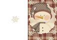 Ready Made Christmas Snowman in Oval Frame