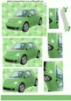 Pretty Green Car Pyramid