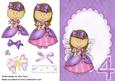 Pretty Purple Fairy in Purple Oval Frame 4