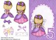 Pretty Purple Fairy in Purple Oval Frame 5
