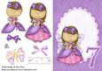 Pretty Purple Fairy in Purple Oval Frame 7