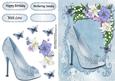 Lovely Light Blue Shoe & Flowers