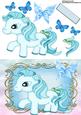 Cute Blue Pony