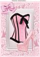 Pretty Pink Corset with Pink Glitter Shoe A4