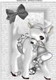 Lovely Silver Reindeer A4