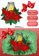 Lovely Red Candle with Holly & Bow
