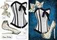 Lovely Silver Corset with Punk Style Shoe