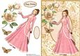 Beautiful Vintage Lady in Pink Ball Gown
