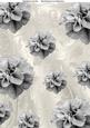 Beautiful Silver Floral Backing Paper