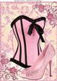 Lovely Pink Corset & Pink High Heel A4