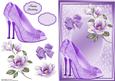 Lovely Lilac Shoe's with Lilac Flowers