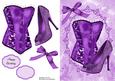 Lovely Purple Corset & Purple Shoe