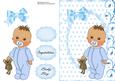 Little Baby Boy in Blue Baby Grow