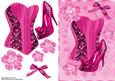 Beautiful Hot Pink Corset & Shoe