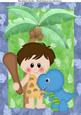 Caveman & His Pet Dino A4