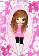 Lovely Little Girl in Pink Outfit A4