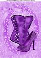 Lovely Lilac Corset & Shoe A4