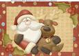 Santa & His Reindeer Friend A4