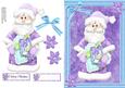 Lovely Santa in Purple Suit