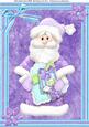 Lovely Santa in Purple Suit A4