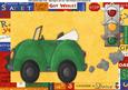 Beep Beep! Green Birthday Car A4