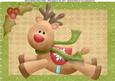 Lovely Reindeer Mid-flight A4