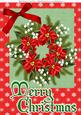 Floral Christmas Wreath A4