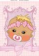 Cute Blonde Baby Girl with Dummy A4
