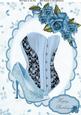 Lovely Pale Blue Corset & Glitzy Shoe A4