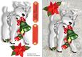 Lovely Silver Reindeer with Christmas Bells