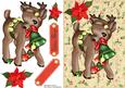 Lovely Brown Reindeer with Festive Bell's