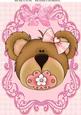 Cute Baby Girl Teddy with Bow & Dummy A4