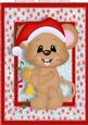 Lovely Santa Mouse with Trumpet A4