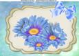 Beautiful Blue & Lilac Open Flowers A4