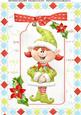 Cute Girl Elf Feeling Jolly A4