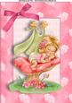 Lovely Little Girl Snoozing on a Toad Stool A4