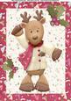 Lovely Reindeer Giving You a Wave A4