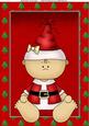Baby Santa in Red Costume A4