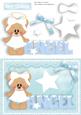 Cute Angel Bear with Blue Angel Writing