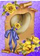 Beautiful Yellow Rose's on Vintage Hat A4