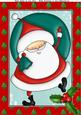 Santa Carrying His Large Sack A4
