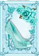 Beautiful Aqua Shoe & Rose's A4