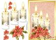 Beautiful Cream Candles with Flowers