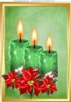 Beautiful Green Candles A4