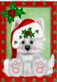 Lovely Fluffy Santa Puppy A4