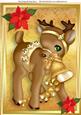 Gorgeous Gold Reindeer A4