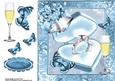 Beautiful Silver Engagement Ring in Pale Blue Box 8x8