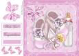 cup509033_983 - Baby Girl Boots,bottle & Rattle 8x8